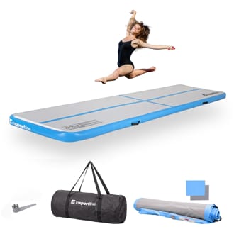 Airtrack inSPORTline Airstunt 400x100x10 cm bílo-modrá Airtrack inSPORTline Airstunt 400x100x10 cm bílo-modrá