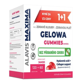 ALAVIS MAXIMA Gelowa Gummies 120 žvýkacích tablet + 60 kapslí (Bez přidaného cukru) ALAVIS MAXIMA Gelowa Gummies 120 žvýkacích tablet + 60 kapslí (Bez přidaného cukru)