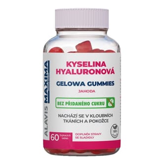 ALAVIS MAXIMA Kyselina Hyaluronová Gelowa Gummies 60 žvýkacích tablet (Bez přidaného cukru) ALAVIS MAXIMA Kyselina Hyaluronová Gelowa Gummies 60 žvýkacích tablet (Bez přidaného cukru)
