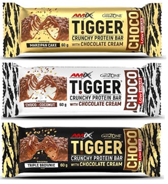 N�hled - Amix Tigger Crunchy Protein Bar low sugar 
