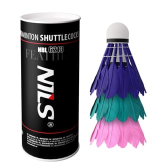 Badmintonov� m��ky z pe�� NILS NBL6213 multicolor 3 ks