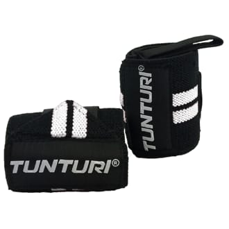 Band�e z�p�st� TUNTURI Wrist Wraps b�l� - p�r
