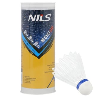 Bílé badmintonové míčky NILS NL6113 LED 3ks Bílé badmintonové míčky NILS NL6113 LED 3ks