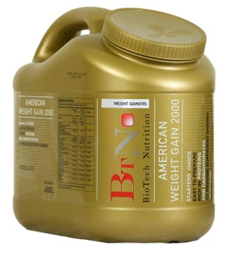 BioTech AMERICAN WEIGHT GAIN 2000 / 4500g + Shaker Biotech