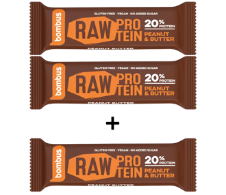 N�hled - Bombus RAW Protein 2+1 Peanut butter