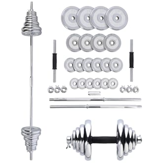N�hled - �inkov� set v kufru HMS STC50 2x25 kg, chrom