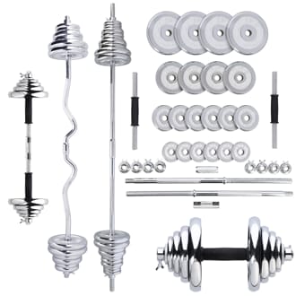 Činkový set v kufru HMS STC55 55 kg chrom Činkový set v kufru HMS STC55 55 kg chrom
