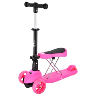 Dětská koloběžka NILS Fun HLB12 2v1 růžová Dětská koloběžka NILS Fun HLB12 2v1 růžová