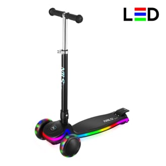 Dětská tříkolová koloběžka NILS Fun HLB1306 s LED deckem Dětská tříkolová koloběžka NILS Fun HLB1306 s LED deckem