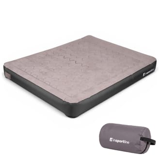 Dvoul��kov� nafukovac� matrace inSPORTline Valkon Duo 192x151x22 cm s vestav�nou elektrickou pumpou