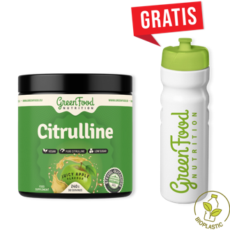 GreenFood Citrulline + Ekologická láhev zdarma GreenFood Citrulline + Ekologická láhev zdarma