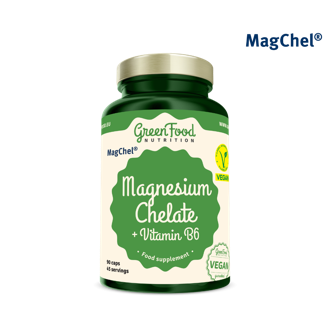 Náhled - GreenFood Magnesium Chelát + Vitamin B6 Náhled - GreenFood Magnesium Chelát + Vitamin B6