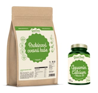 GreenFood Nutrition Proteinová ovesná kaše + Aquamin Calcium + Vitamin D3 GreenFood Nutrition Proteinová ovesná kaše + Aquamin Calcium + Vitamin D3