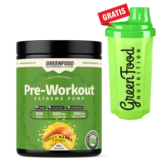 GreenFood Performance Pre-Workout 495g + Shaker Gratis GreenFood Performance Pre-Workout 495g + Shaker Gratis