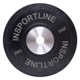 Náhled - Gumový kotouč inSPORTline Bumper Plate 20 kg 50 mm Náhled - Gumový kotouč inSPORTline Bumper Plate 20 kg 50 mm
