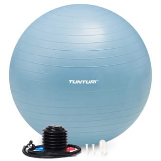 Gymnastick� m�� s pumpi�kou TUNTURI zes�len� 65 cm Sv�tle modr�