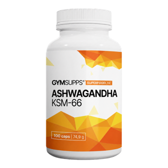 GymSupps Ashwagandha KSM-66 600mg 100 kapsl�