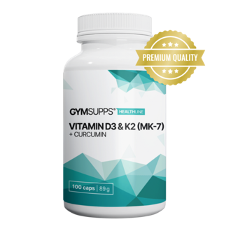 N�hled - GymSupps Vitamin D3+K2 (MK-7) + Curcumin
