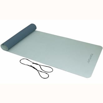 J�ga podlo�ka TPE protiskluz 4 mm TUNTURI s popruhem �edo-modr�