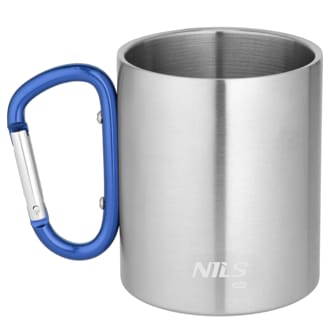 N�hled - Kempingov� hrnek NILS Camp NC17110 s karabinou 300ml modr�