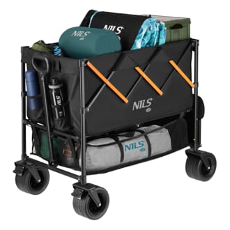 Kempingov� voz�k NILS Camp NC2607 XXL 160L �erno-oran�ov�