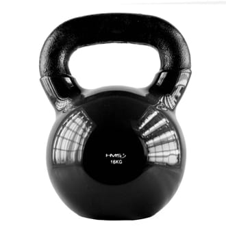 Kettlebell pokrytý vinylem HMS KNV16 16 kg, černý Kettlebell pokrytý vinylem HMS KNV16 16 kg, černý