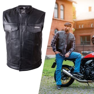Kožená moto vesta W-TEC Delasola Kožená moto vesta W-TEC Delasola