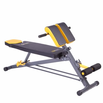 Lavice s hyperextenz� a op�rou HMS Premium LSR8311