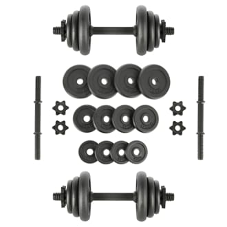 Litinový činkový set v kufru ONE Fitness STO20 Litinový činkový set v kufru ONE Fitness STO20