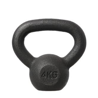 Litinový kettlebell HMS KZG04 4 kg, černý Litinový kettlebell HMS KZG04 4 kg, černý