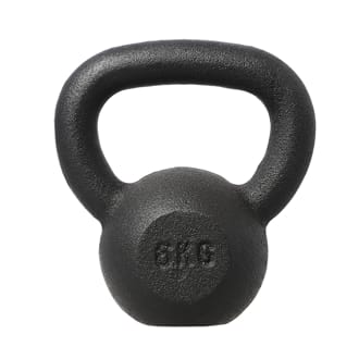 Náhled - Litinový kettlebell HMS KZG06 6 kg, černý Náhled - Litinový kettlebell HMS KZG06 6 kg, černý