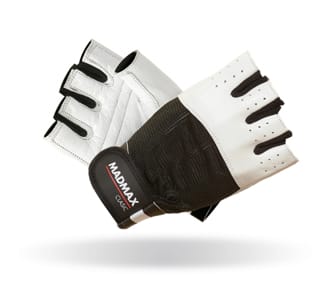MADMAX Fitness rukavice CLASIC WHITE MADMAX Fitness rukavice CLASIC WHITE