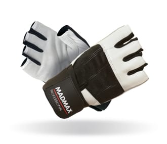 MADMAX Fitness rukavice PROFESSIONAL WHITE MADMAX Fitness rukavice PROFESSIONAL WHITE