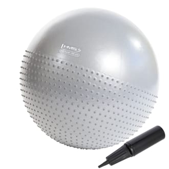 Masážní gymnastický míč HMS YB03N 65 cm světle šedý Masážní gymnastický míč HMS YB03N 65 cm světle šedý