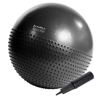 Masážní gymnastický míč HMS YB03N 75 cm černý Masážní gymnastický míč HMS YB03N 75 cm černý