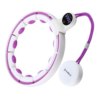 Mas�n� hula hoop HMS HHM16 se z�va��m, magnety a po��tadlem b�l�/fialov�