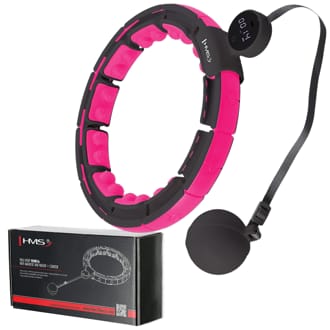 Masážní hula hoop HMS HHM16 se závažím, magnety a počítadlem černá Masážní hula hoop HMS HHM16 se závažím, magnety a počítadlem černá