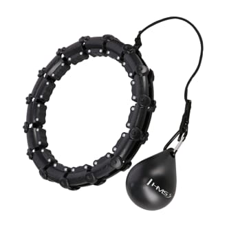 Masážní hula hoop HMS HHW02 se závažím černá Masážní hula hoop HMS HHW02 se závažím černá