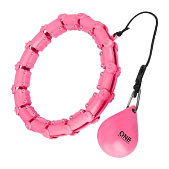 Masážní hula hoop ONE Fitness OHA02 se závažím růžová Masážní hula hoop ONE Fitness OHA02 se závažím růžová