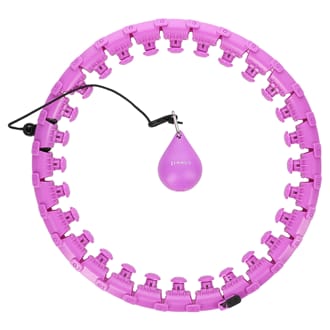 Masážní hula hop HMS HHW12 plus size se závažím fialová Masážní hula hop HMS HHW12 plus size se závažím fialová