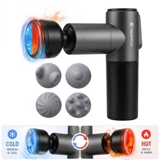 Náhled - Masážní pistole s hřejivým/chladivým nástavcem inSPORTline IceBlaze • 2400 mAh • 1600-2800 rpm • až 6 mm Náhled - Masážní pistole s hřejivým/chladivým nástavcem inSPORTline IceBlaze • 2400 mAh • 1600-2800 rpm • až 6 mm