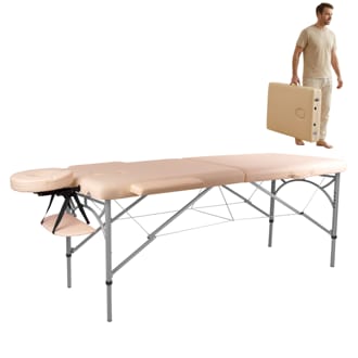 Masážní stůl inSPORTline Tamati 186x70x63-90 cm 2-dílný hliníkový Masážní stůl inSPORTline Tamati 186x70x63-90 cm 2-dílný hliníkový