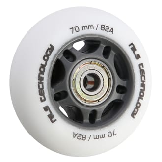 N�hled - Matn� kole�ka NILS Extreme PU 70x24 82A s lo�isky ABEC 9, b�l�, 4 ks