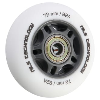 Matn� kole�ka NILS Extreme PU 72x24 82A s lo�isky ABEC 9, b�l�, 4 ks