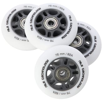 Matn� kole�ka NILS Extreme PU 76x24 82A s lo�isky ABEC 9, b�l�, 4 ks