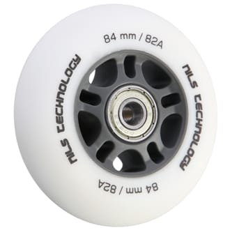 Matn� kole�ka NILS Extreme PU 84x24 82A s lo�isky ABEC 9, b�l�, 4 ks