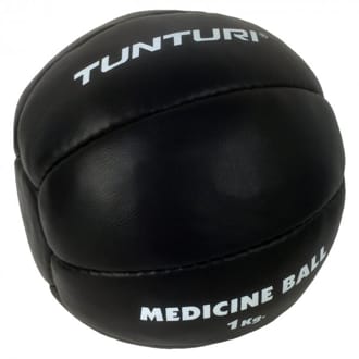 Medicinbal synt. kůže TUNTURI černý 1 kg Medicinbal synt. kůže TUNTURI černý 1 kg