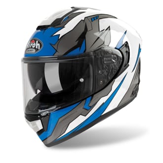 Moto přilba Airoh ST 501 Bionic bílá/modrá Moto přilba Airoh ST 501 Bionic bílá/modrá