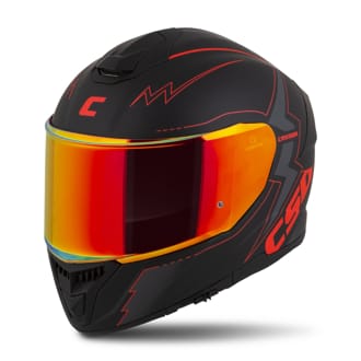 Moto p�ilba Cassida Integral GT 2.1 Flash �ern� matn�/metalick� �erven�/tmav� �ed�