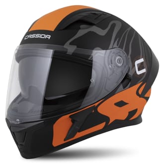 Náhled - Moto přilba Cassida Orbit Multivers černá matná/oranžová/šedá/bílá Náhled - Moto přilba Cassida Orbit Multivers černá matná/oranžová/šedá/bílá